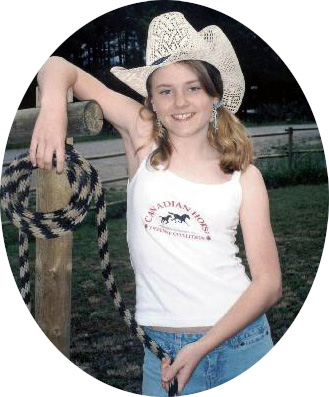 Carmen Crosland models Canadian Defence Coalition Jr. Spaghetti Tank Top