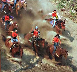 Charging down Suicide Hill. Link to more photographs at the end of this article.